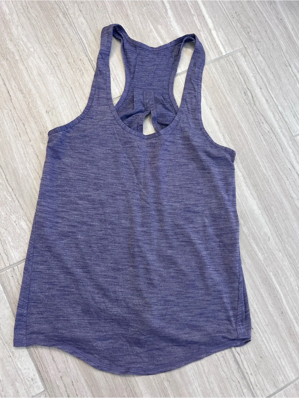 lululemon athletica Heathered Deep Purple Racerback Tank